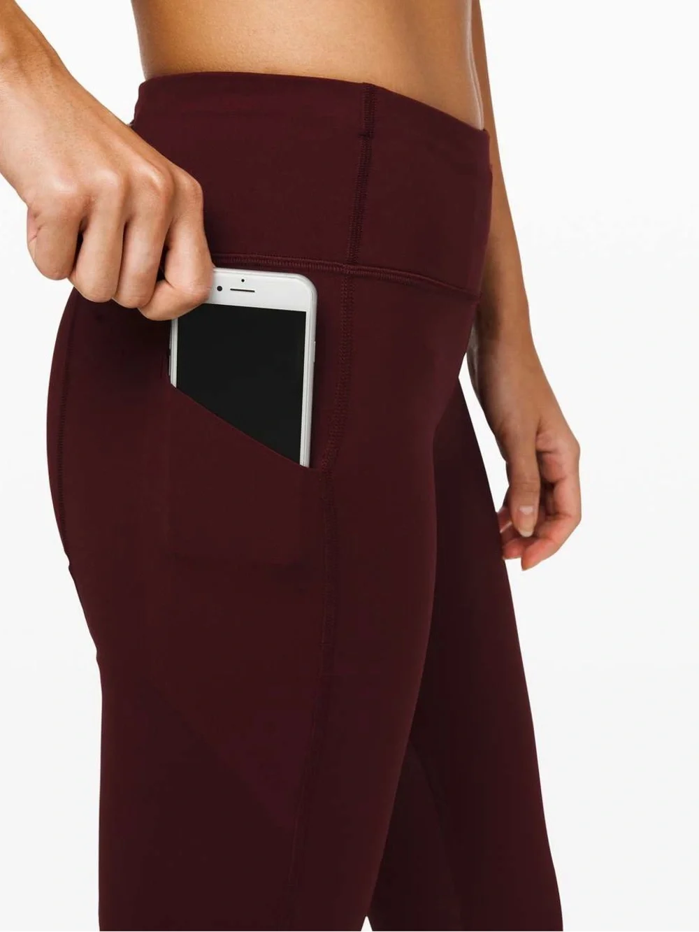 NWT Lululemon Pace Rival Crop 22” Garnet Size 6 - Picture 10 of 12